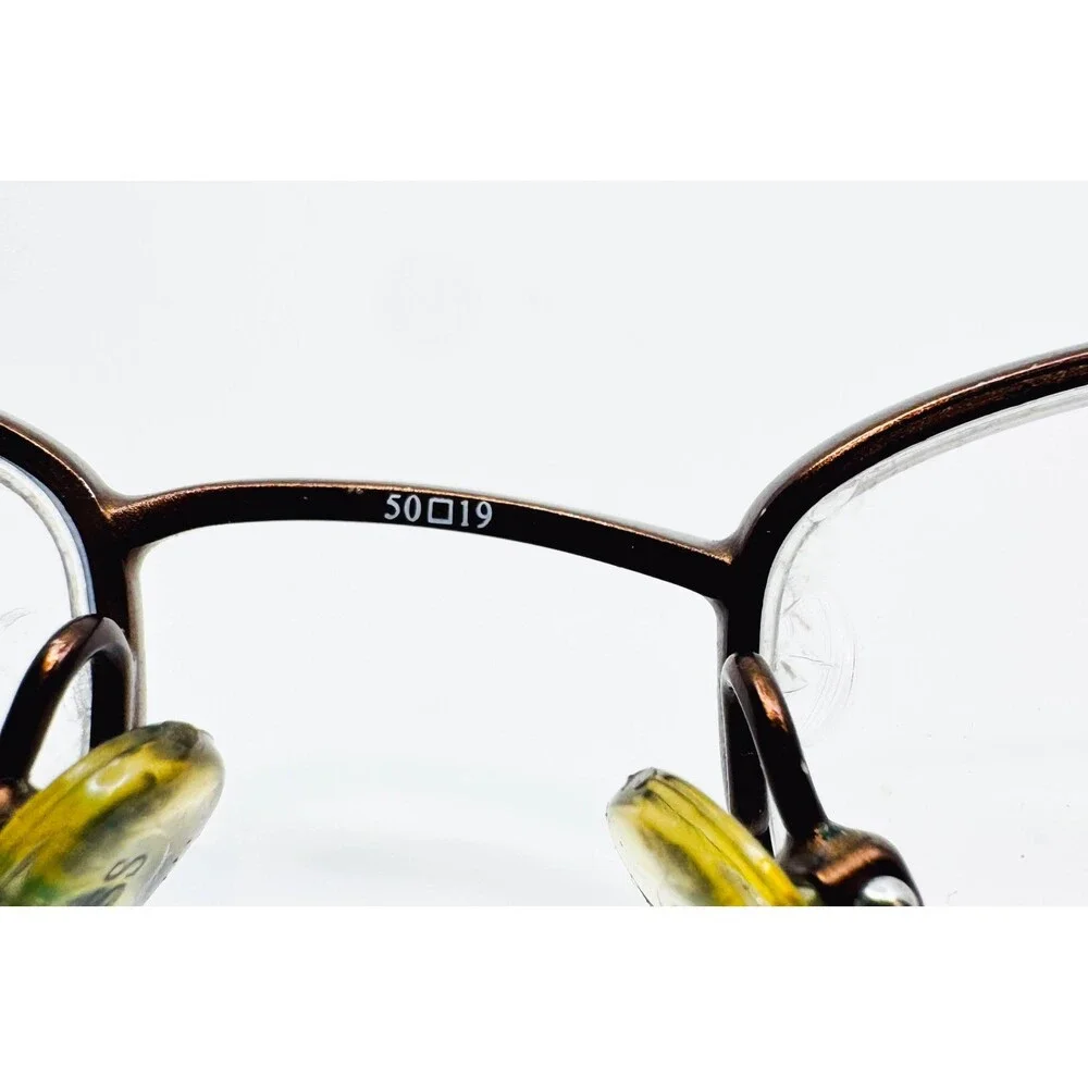 Guess Eyeglasses Frames Brown Semi-Rimless Rectangular GU 1482 BRN 50-19-135